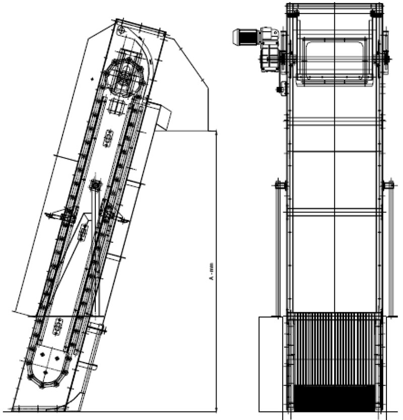 Reja catenaria ~ Diagrama